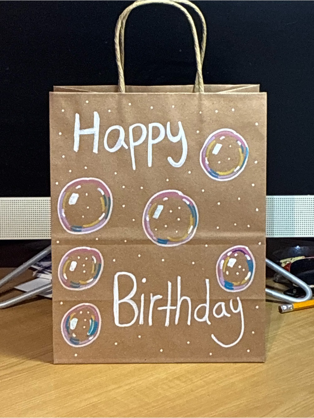 Small Birthday Bubble Gift Bag